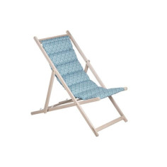 JARDIN PRIVE Chilienne matelassée Danemark blue structure en bois massif JARDIN PRIVE Chilienne matelassée Danemark blue structure en bois massif