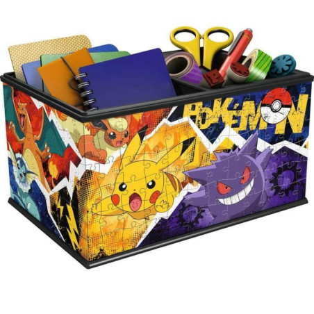 Boite de rangement Pokémon Puzzle 3D - Ravensburger - 216 pieces - A partir de 8 ans