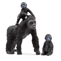 Figurine famille de Gorilles des Plaines