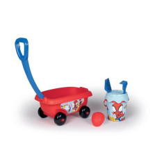 Smoby - Chariot de plage garni Spidey - Fabriqué en France - Pour enfants a partir de 18 mois - Bleu Smoby - Chariot de plage garni Spidey - Fabriqué en France - Pour enfants a partir de 18 mois - Bleu
