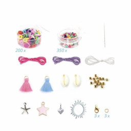 Kit de fabrication de bracelets - SYCOMORE - Lovely box Bracelets Heishi - Blanc/Bleu