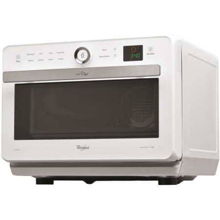 WHIRLPOOL JT469WH - Micro-ondes Jet Chef - 33 L - 6eme SENS Combi Crisp Vapeur - Cavi