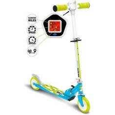 Trottinette pliable avec compteur de vitesse - bleu - Skids Control Trottinette pliable avec compteur de vitesse - bleu - Skids Control