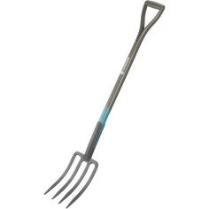 GARDENA Fourche a becher NatureLine Manche bois 100% FSC  Poignée ergo en D  Dents