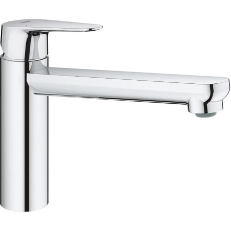 GROHE Robinet évier de cuisine Start curve, mousseur économique d'eau, sans tirette de vidage, bonde de vidage incluses, 31717