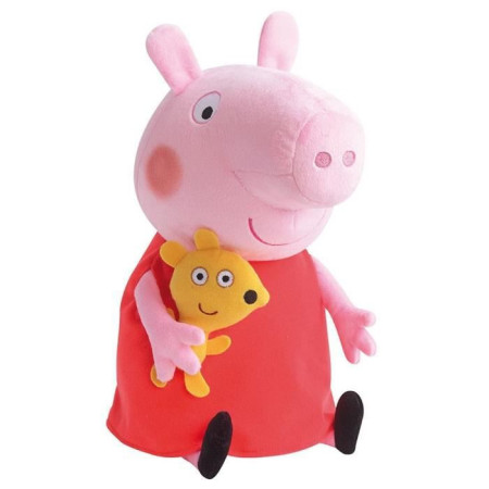 Peluche Peppa Pig - Jemini - 37cm - Rose