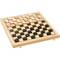 Jeu de Dames en Bois - Jeujura - 8131 - Coffret Pliant - 30x30x2cm - Fabrication Française Jeu de Dames en Bois - Jeujura - 8131 - Coffret Pliant - 30x30x2cm - Fabrication Française