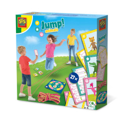 Jeu de cartes Jump! Animals - Sauts a l'élastique pour enfants de 3 ans et plus - SES CREATIVE