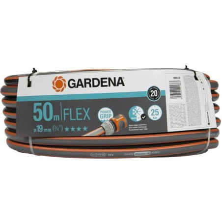 GARDENA Tuyau d'arrosage Comfort FLEX – Longueur 50m – Ø19mm – Anti noeud et indéformable – Garantie 20 ans (18055-20)