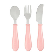 Set de 3 couverts inox old pink Set de 3 couverts inox old pink