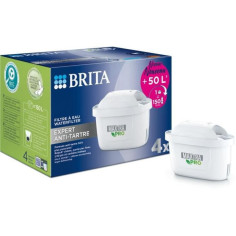 BRITA Cartouche Filtre Eau Robinet MAXTRA PRO Expert anti-tartre Pack de 4 BRITA Cartouche Filtre Eau Robinet MAXTRA PRO Expert anti-tartre Pack de 4