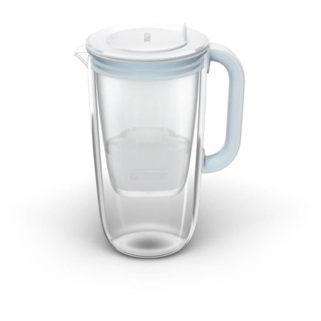 Carafe en Verre Bleu - BRITA - Inclus 1 Cartouche Filtrante MAXTRA PRO AIO - Nouveau MAXTRA