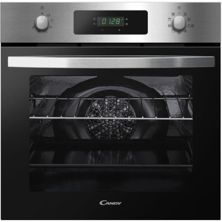 Four encastrable Pyrolyse - Chaleur tournante CANDY FICD X676 - 65L - Inox et noir - Classe A