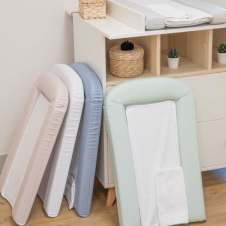 Matelas a&nbsp; langer avec 2 éponges amovibles - Lilas - 42 x 70 cm