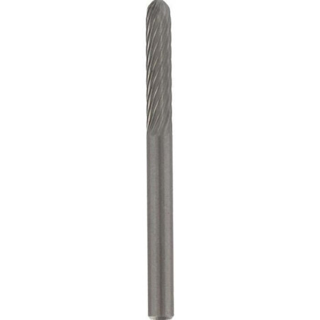 Fraise en carbure de tungstene DREMEL 9903 - Diametre 3,2 mm - Bout cône - Pour sculpter et graver le bois/métal