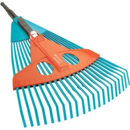 GARDENA Balai a gazon réglable 35cm-52cm Combisystem - Plastique renforcé  22 dents
