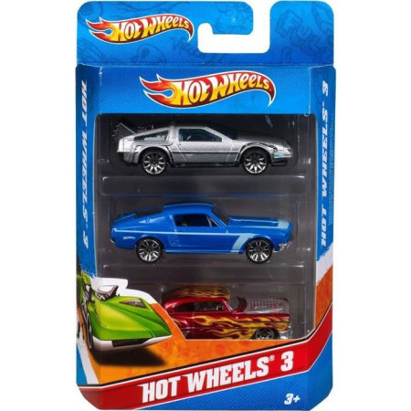 HOT WHEELS Coffret de 3 voitures (modele aléatoire)