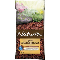 NATUREN Copeaux Colorés Rouges - 40L NATUREN Copeaux Colorés Rouges - 40L