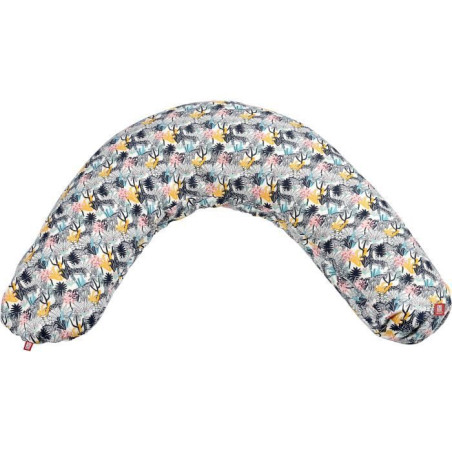 BÉABA - Big Flopsy™ - Coussin de grossesse et d'allaitement - Fleur de coton - 180 cm - Jungle