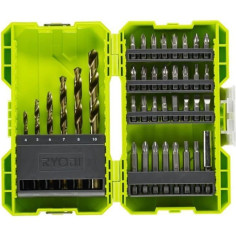 RYOBI - Coffret empilable 38 accessoires mixtes perçage - vissage : 6 forets HSS + em RYOBI - Coffret empilable 38 accessoires mixtes perçage - vissage : 6 forets HSS + em