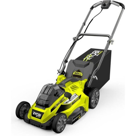 Tondeuse sans fil RYOBI MAX POWER - Ø coupe 40 cm - ramassage et mulching - 1 batterie 36V 5,0 Ah et 1 chargeur