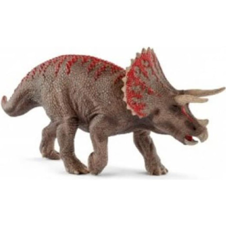 Figurine Tricératops réaliste - Figurine dinosaure authentique de l'ere Jurassique, Schleich 15000 Dinosaurs, Des 4 ans
