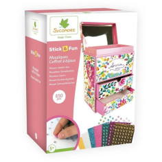Coffret a bijoux mosaiques - Sycomore - Stick n Fun 3D - Plus de 500 mosaiques coloré Coffret a bijoux mosaiques - Sycomore - Stick n Fun 3D - Plus de 500 mosaiques coloré
