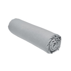 Drap housse TODAY Essential - 90 x 190 cm - 1 personne - 100% Coton uni - Acier