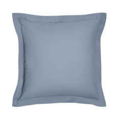 Taie d'oreiller TODAY Essential - 63 x 63+5 cm - 100% Coton uni - Denim Taie d'oreiller TODAY Essential - 63 x 63+5 cm - 100% Coton uni - Denim