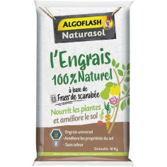 Engrais 100% Naturel Complet a base de Fass de Scarabée - ALGOFLASH NATURASOL - 10 kg Engrais 100% Naturel Complet a base de Fass de Scarabée - ALGOFLASH NATURASOL - 10 kg