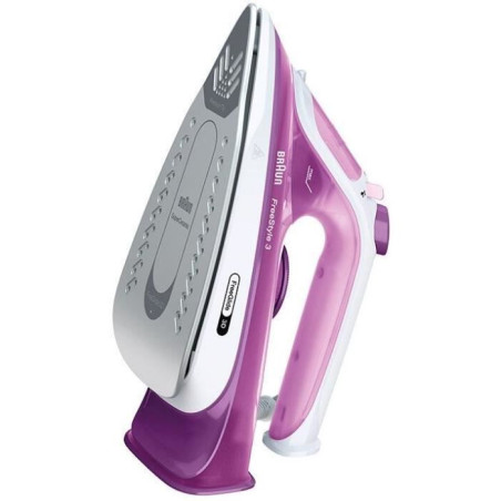 Fer vapeur - BRAUN - FI3124PU Freestyle 3 - Puissance 2400 W - Semelle SuperCéramic - Réservoir d'eau 270 ml - Auto-nettoyant