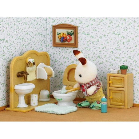 Le frere Lapin Chocolat et toilettes - Sylvanian Families - 5015