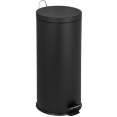 KITCHEN MOVE Poubelle de cuisine a pédale URBAN 30L - En acier Noir KITCHEN MOVE Poubelle de cuisine a pédale URBAN 30L - En acier Noir