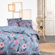 Parure de lit - TODAY Sunshine - 240x220 cm - 2 personnes - coton imprimé floral Parure de lit - TODAY Sunshine - 240x220 cm - 2 personnes - coton imprimé floral