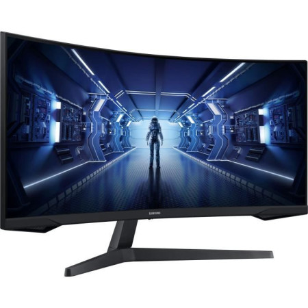 Ecran PC Gamer Incurvé - SAMSUNG - ODYSSEY G5 - G55T C34G55TWWP - 34'' UWQHD - Dalle