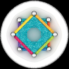 GEOMAG - Ecofriendly 22 pcs Glitter GEOMAG - Ecofriendly 22 pcs Glitter