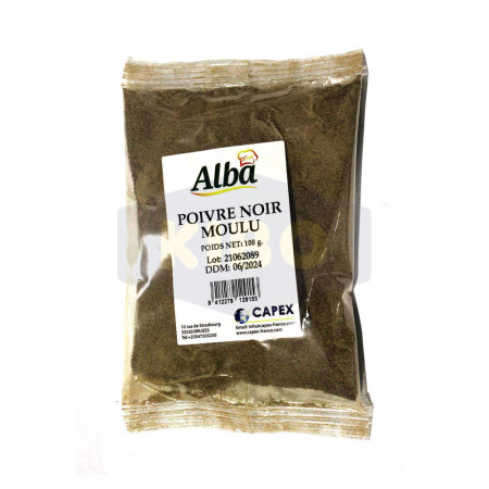 ALBA FOOD Poivre noir moulu 100g Antananarivo Madagascar