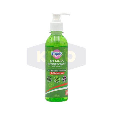 IMPEC Gel mains désinfectant huiles essentielles 300ml Antananarivo Madagascar