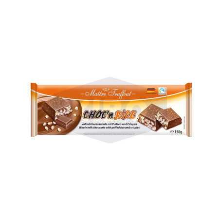 Barre de chocolat au lait et riz soufflé Choc´n Rice 150g