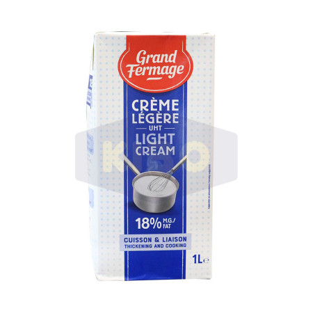 GRAND FERMAGE Crème UHT Cuisson et liaison 18% 1L Antananarivo Madagascar