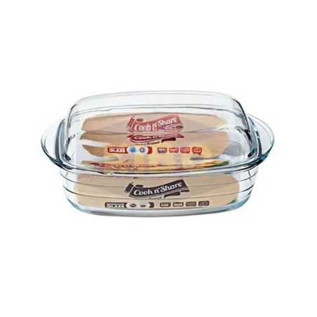 Cocotte en verre rectangle 4,5L