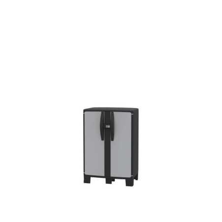Armoire Basse Résine 1 Étagère Spaceo, L.65 X H.93 X P.39 Cm