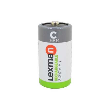 Lot De 2 Piles Rechargeable Hr-14, 3000 Mah, Lexman