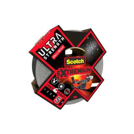 Adhésif De Réparation Scotch Ultra Extremium, Une Face L.25 M X L.48 Mm Noir