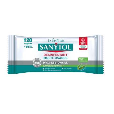 Désinfectant Sanytol 120 Lingettes