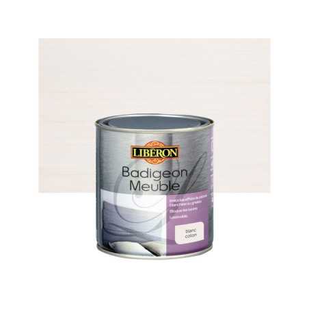 Badigeon Meuble Liberon Blanc Coton Mat 0.5 L