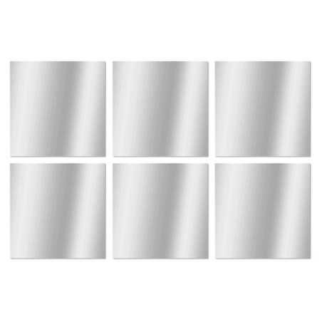Set de 6 miroirs carrés 10x10cm