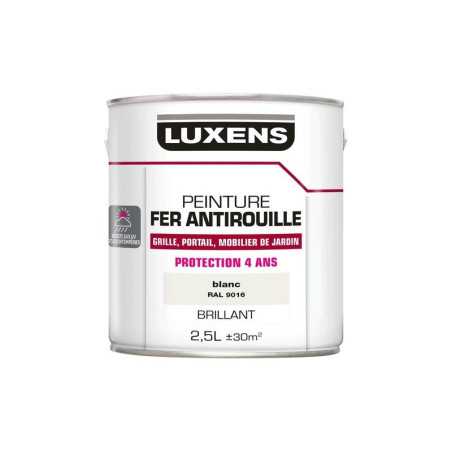 Peinture Fer Extérieur Luxens Blanc Glossy 2.5 L