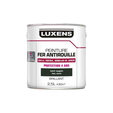 Peinture Fer Extérieur Luxens Vert Sapin Glossy 2.5 L
