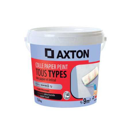 Colle pâte tous papiers peints AXTON, 1.5 kg